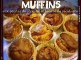 Muffins aux pépites de chocolat et beurre de cacahuète