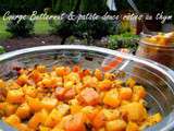 Courge butternut et patate douce rôties au thym - Qui Dort Dine