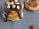 Pancakes chocolat et noisettes
