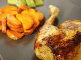 Poulet ail/piment d’Espelette et frites patates douces