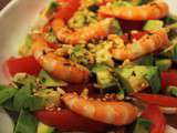 Salade de fenouil avocat et crevettes