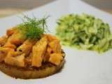 Tartelettes saumon passion sur ananas rotis