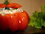 Tomates farcies au tartare de thon