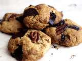 Cookies au chocolat noir et aux noix de pécan- sans gluten, végans