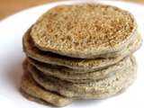 Pancakes salés à la farine de sarrasin et au psyllium- sans gluten, végans