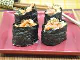 Gunkan aux crevettes et saumon fumé - Bataille Food #62