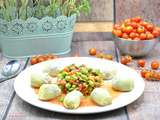 Salade artichauts, fèves et tomates