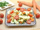 Salade de perles de blé et légumes