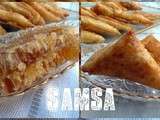 Samsa ( triangles farcis aux amandes) ....Gateau Algérien
