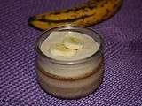 Petites crèmes au nutella et mousse banane