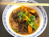 Bò kho sả (ragoût vietnamien de bœuf à la citronnelle et aux carottes)