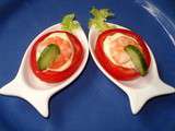 Bouchées apéritives Tomate, Crevette