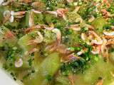 Salade japonaise d'Aubergines aux mini crevettes roses