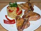 Ailes de poulet au curcuma et cumin