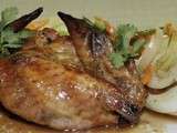 Ailes de poulet rôties au gingembre