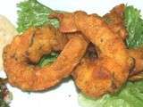Beignets de crevette au curcuma