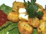 Beignets de thon au curcuma et fines herbes