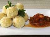 Boulettes de riz au curry et coco