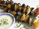 Brochettes de légumes