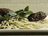 Brochettes kefta à la menthe