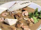 Cassolette aux fruits de mer sauce crevettes