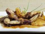 Cuisses de grenouilles à l'ananas et gigembre confit