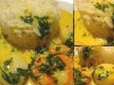 Curry de Saint Jacques et de crevettes