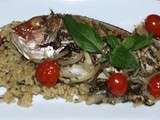 Daurade au basilic