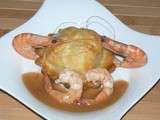 Feuilleté de sole aux crevettes à la sauce crevettes