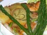 Frittata au poulet, asperges et pommes de terre