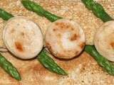 Galette au boudin blanc et asperges