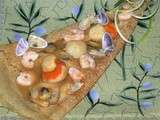 Galettes aux noix de coquilles Saint Jacques