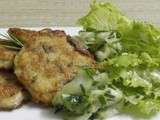 Galettes de pommes de terre, ciboulette et jambon