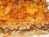 Gratin de macaronis à la viande