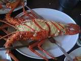 Langouste à la mayonnaise parfumée à la mandarine