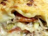 Lasagnes au poulet, poivrons et tomates