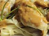 Lotte à la bisque de crevettes crémée