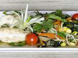 Lotte aux légumes à l'asiatique