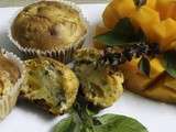 Muffin à la mangue et au basilic