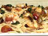 Pâtes aux crevettes à la provençale