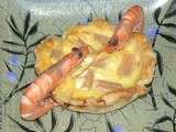 Quiche aux crevettes et asperges