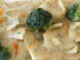 Raviolis de poulet à la sauce poulette