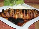 Roti de porc Orloff aux pruneaux