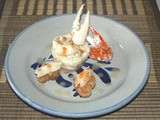 Rouleau de sole au crabe, sauce veloutée
