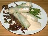 Rouleaux de printemps au crabe et asperges