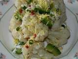 Salade de chou fleur et d'avocat