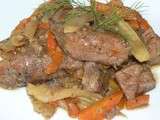 Sauté de veau aux carottes et fenouil