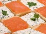 Toasts au saumon
