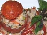 Tomates farcies au poisson à la sénégalaise