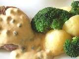 Tournedos sauce au poivre vert